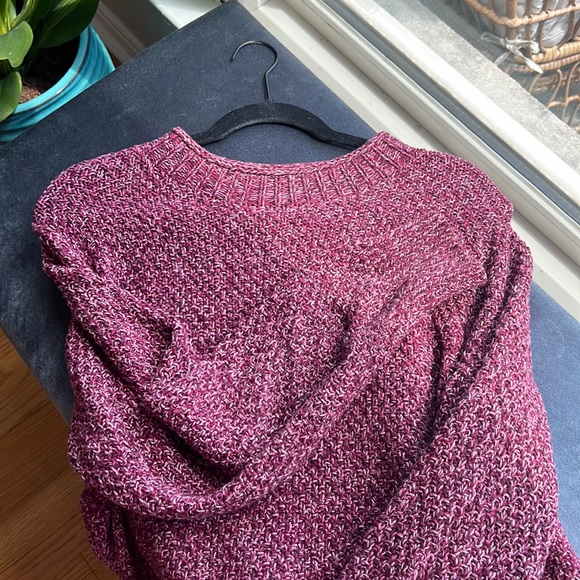 NWOT women’s LOFT burgundy sweater size XL - Picture 3 of 5